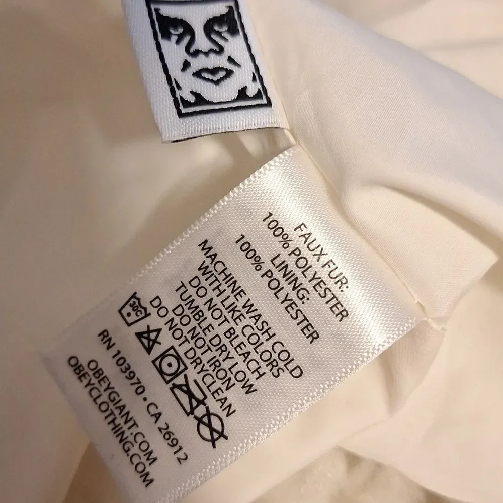 Obey Paisley sherpa fleece jacket size L